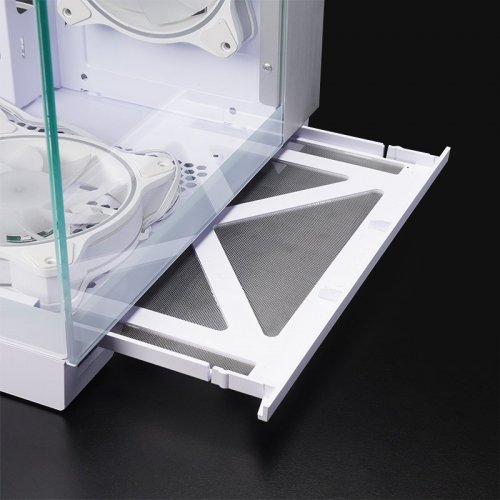 Корпус CHIEFTEC VISIO Tempered Glass без БП (GM-30W-TG-OP) White купить в Украине: Киев, Днепр, Харьков, Одесса  | Проверка совместимости, низкая цена, отзывы, характеристики от TELEMART фото