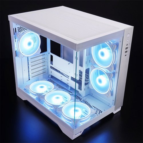 Корпус CHIEFTEC VISIO Tempered Glass без БП (GM-30W-TG-OP) White купить в Украине: Киев, Днепр, Харьков, Одесса  | Проверка совместимости, низкая цена, отзывы, характеристики от TELEMART фото
