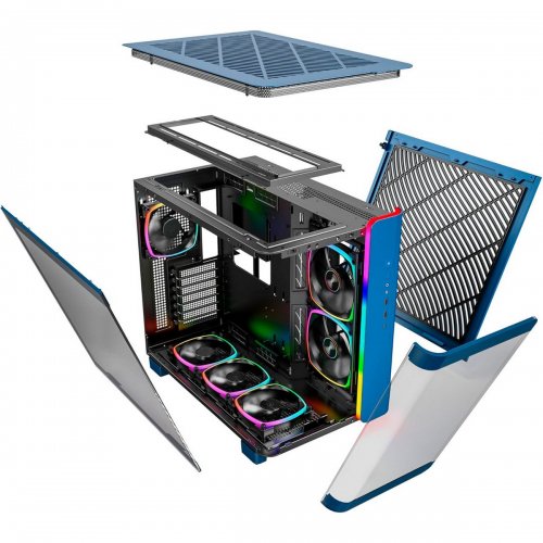 Корпус Montech King 95 Pro без БП Prussian Blue купить в Украине: Киев, Днепр, Харьков, Одесса  | Проверка совместимости, низкая цена, отзывы, характеристики от TELEMART фото