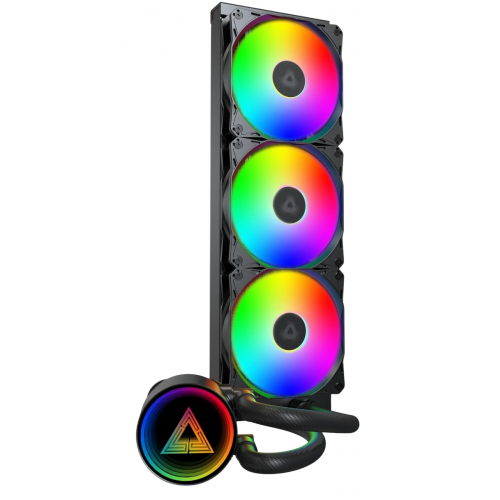 Готовая СВО Montech LightFlow ARGB 360 Black купить в Украине: Киев, Днепр, Харьков, Одесса  | Проверка совместимости, низкая цена, отзывы, характеристики от TELEMART фото