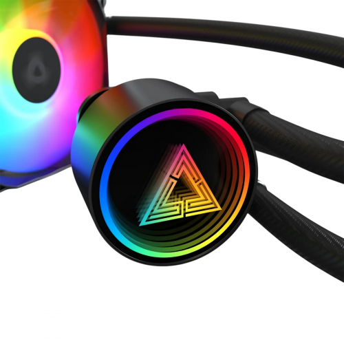 Готовая СВО Montech LightFlow ARGB 360 Black купить в Украине: Киев, Днепр, Харьков, Одесса  | Проверка совместимости, низкая цена, отзывы, характеристики от TELEMART фото