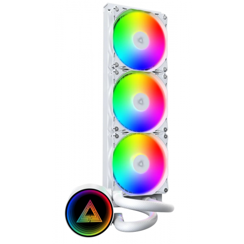 Готовая СВО Montech LightFlow ARGB 360 White купить в Украине: Киев, Днепр, Харьков, Одесса  | Проверка совместимости, низкая цена, отзывы, характеристики от TELEMART фото