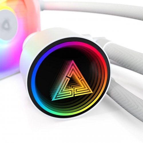 Готовая СВО Montech LightFlow ARGB 360 White купить в Украине: Киев, Днепр, Харьков, Одесса  | Проверка совместимости, низкая цена, отзывы, характеристики от TELEMART фото