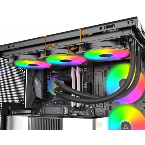 Готовая СВО Montech LightFlow ARGB 360 White купить в Украине: Киев, Днепр, Харьков, Одесса  | Проверка совместимости, низкая цена, отзывы, характеристики от TELEMART фото