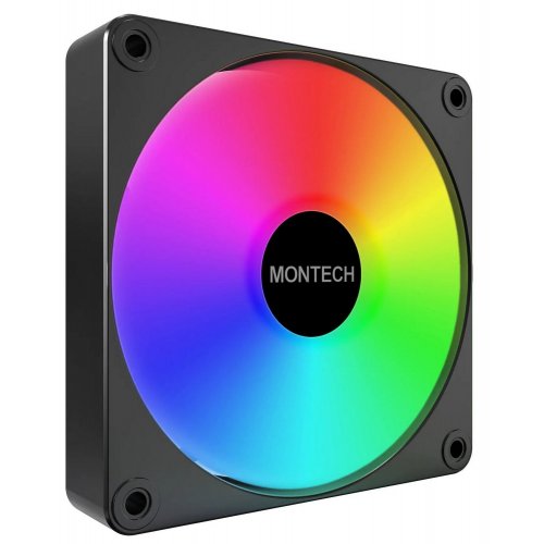 Набор кулеров Montech GF120 V2 ARGB 3 in 1 Black купить в Украине: Киев, Днепр, Харьков, Одесса  | Проверка совместимости, низкая цена, отзывы, характеристики от TELEMART фото 3 Набор кулеров Montech GF120 V2 ARGB 3 in 1 Black купить в Украине: Киев, Днепр, Харьков, Одесса  | Проверка совместимости, низкая цена, отзывы, характеристики от TELEMART фото