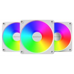 Набор кулеров Montech GF120R V2 ARGB 3 in 1 White Набор кулеров Montech GF120R V2 ARGB 3 in 1 White