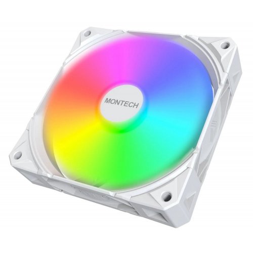 Набор кулеров Montech E28 ARGB 3 in 1 White купить в Украине: Киев, Днепр, Харьков, Одесса  | Проверка совместимости, низкая цена, отзывы, характеристики от TELEMART фото 3 Набор кулеров Montech E28 ARGB 3 in 1 White купить в Украине: Киев, Днепр, Харьков, Одесса  | Проверка совместимости, низкая цена, отзывы, характеристики от TELEMART фото