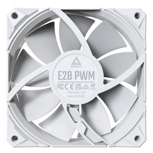 Набор кулеров Montech E28 PWM 3 in 1 White купить в Украине: Киев, Днепр, Харьков, Одесса  | Проверка совместимости, низкая цена, отзывы, характеристики от TELEMART фото 5 Набор кулеров Montech E28 PWM 3 in 1 White купить в Украине: Киев, Днепр, Харьков, Одесса  | Проверка совместимости, низкая цена, отзывы, характеристики от TELEMART фото