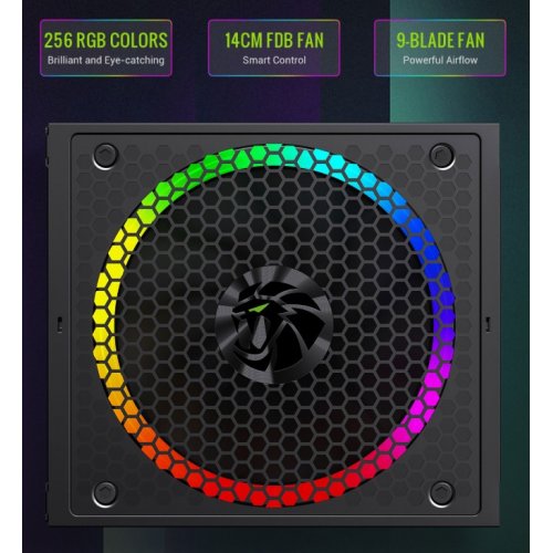 Блок питания GAMEMAX RGB 750G 750W (RGB 750G) Black купить в Украине: Киев, Днепр, Харьков, Одесса  | Проверка совместимости, низкая цена, отзывы, характеристики от TELEMART фото 17 Блок питания GAMEMAX RGB 750G 750W (RGB 750G) Black купить в Украине: Киев, Днепр, Харьков, Одесса  | Проверка совместимости, низкая цена, отзывы, характеристики от TELEMART фото