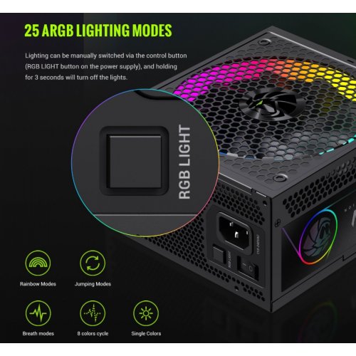 Блок питания GAMEMAX RGB 750G 750W (RGB 750G) Black купить в Украине: Киев, Днепр, Харьков, Одесса  | Проверка совместимости, низкая цена, отзывы, характеристики от TELEMART фото 18 Блок питания GAMEMAX RGB 750G 750W (RGB 750G) Black купить в Украине: Киев, Днепр, Харьков, Одесса  | Проверка совместимости, низкая цена, отзывы, характеристики от TELEMART фото