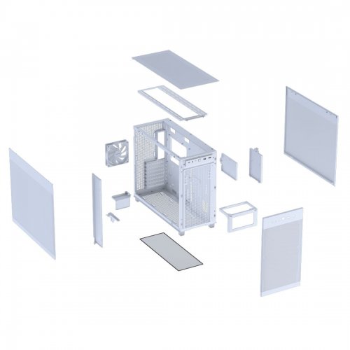 Корпус Asus Prime AP303 Mesh без БП (90DC00V3-B39000) White купить в Украине: Киев, Днепр, Харьков, Одесса  | Проверка совместимости, низкая цена, отзывы, характеристики от TELEMART фото