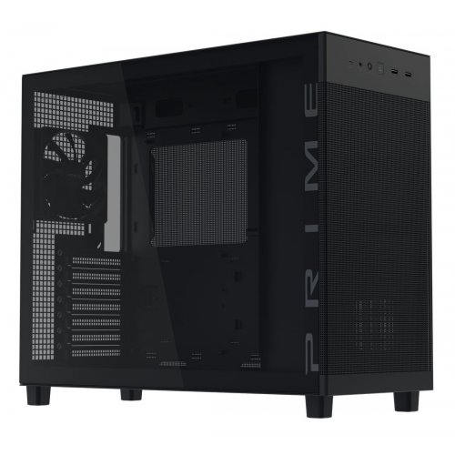 Корпус Asus Prime AP303 Tempered Glass без БП (90DC00V0-B39010) Black купить в Украине: Киев, Днепр, Харьков, Одесса  | Проверка совместимости, низкая цена, отзывы, характеристики от TELEMART фото