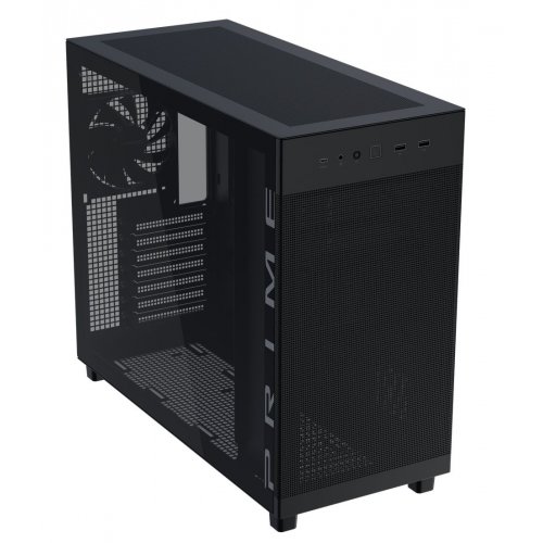 Корпус Asus Prime AP303 Tempered Glass без БП (90DC00V0-B39010) Black купить в Украине: Киев, Днепр, Харьков, Одесса  | Проверка совместимости, низкая цена, отзывы, характеристики от TELEMART фото