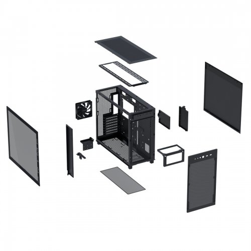 Корпус Asus Prime AP303 Tempered Glass без БП (90DC00V0-B39010) Black купить в Украине: Киев, Днепр, Харьков, Одесса  | Проверка совместимости, низкая цена, отзывы, характеристики от TELEMART фото