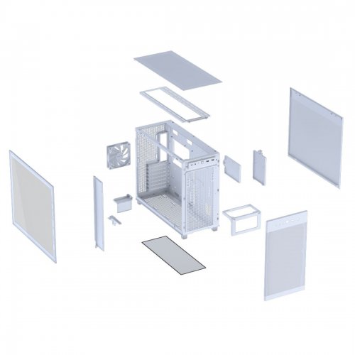 Корпус Asus Prime AP303 Tempered Glass без БП (90DC00V3-B39010) White купить в Украине: Киев, Днепр, Харьков, Одесса  | Проверка совместимости, низкая цена, отзывы, характеристики от TELEMART фото