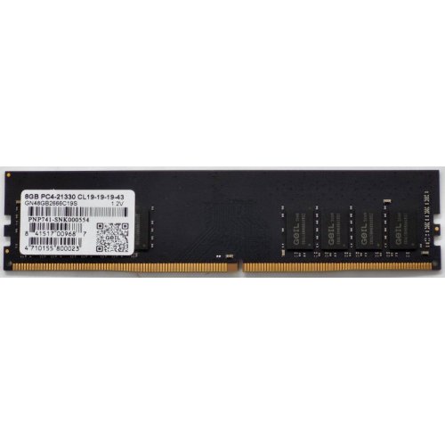 Озу Geil DDR4 8GB 2666Mhz (GN48GB2666C19S) (Восстановлено продавцом, 820542) купить в Украине: Киев, Днепр, Харьков, Одесса  | Проверка совместимости, низкая цена, отзывы, характеристики от TELEMART фото