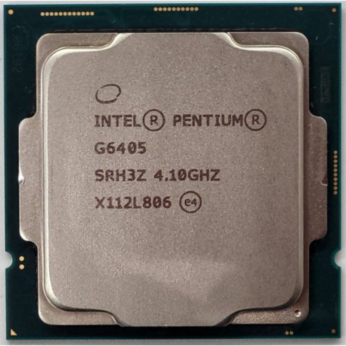 Процессор Intel Pentium Gold G6405 4.1GHz 4MB s1200 Tray (CM8070104291811) (Восстановлено продавцом, 820558) купить в Украине: Киев, Днепр, Харьков, Одесса  | Проверка совместимости, низкая цена, отзывы, характеристики от TELEMART фото