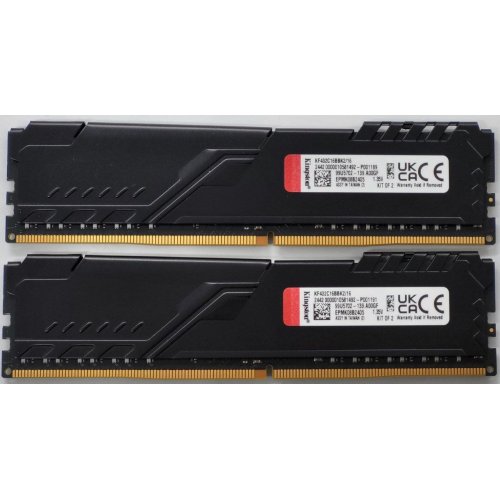 Озу Kingston DDR4 16GB (2x8GB) 3200Mhz FURY Beast Black (KF432C16BBK2/16) (Восстановлено продавцом, 820568) купить в Украине: Киев, Днепр, Харьков, Одесса  | Проверка совместимости, низкая цена, отзывы, характеристики от TELEMART фото