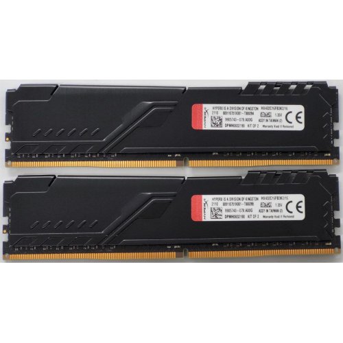 Озу HyperX DDR4 16GB (2x8GB) 3200Mhz Fury Black (HX432C16FB3K2/16) (Восстановлено продавцом, 820570) купить в Украине: Киев, Днепр, Харьков, Одесса  | Проверка совместимости, низкая цена, отзывы, характеристики от TELEMART фото
