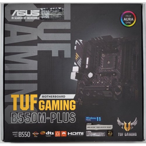 Материнська плата Asus TUF GAMING B550M-PLUS (sAM4, AMD B550) (Відновлено продавцем, 820571) купити в Україні: Київ, Львів, Хмельницький, Тернопіль | Перевірка сумісності, низька ціна, відгуки, характеристики від TELEMART фото