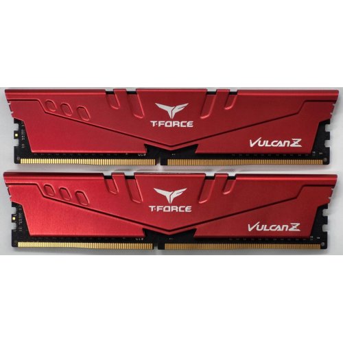 Озу Team DDR4 16GB (2x8GB) 3200Mhz T-Force Vulcan Z Red (TLZRD416G3200HC16CDC01) (Восстановлено продавцом, 820572) купить в Украине: Киев, Днепр, Харьков, Одесса  | Проверка совместимости, низкая цена, отзывы, характеристики от TELEMART фото