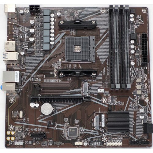 Материнська плата Gigabyte B550M K (sAM4, AMD B550) (Відновлено продавцем, 820582) купити в Україні: Київ, Львів, Хмельницький, Тернопіль | Перевірка сумісності, низька ціна, відгуки, характеристики від TELEMART фото