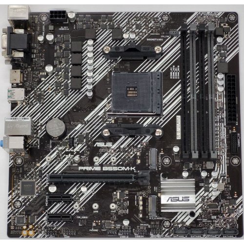 Материнская плата Asus PRIME B550M-K (sAM4, AMD B550) (Восстановлено продавцом, 820583) купить в Украине: Киев, Днепр, Харьков, Одесса  | Проверка совместимости, низкая цена, отзывы, характеристики от TELEMART фото
