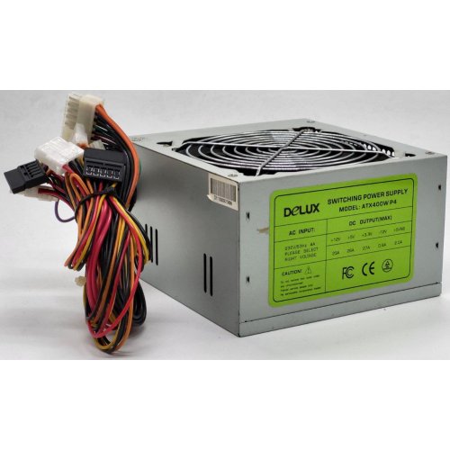 Блок питания Delux 400W (ATX-400W P4) (Восстановлено продавцом, 820649) купить в Украине: Киев, Днепр, Харьков, Одесса  | Проверка совместимости, низкая цена, отзывы, характеристики от TELEMART фото