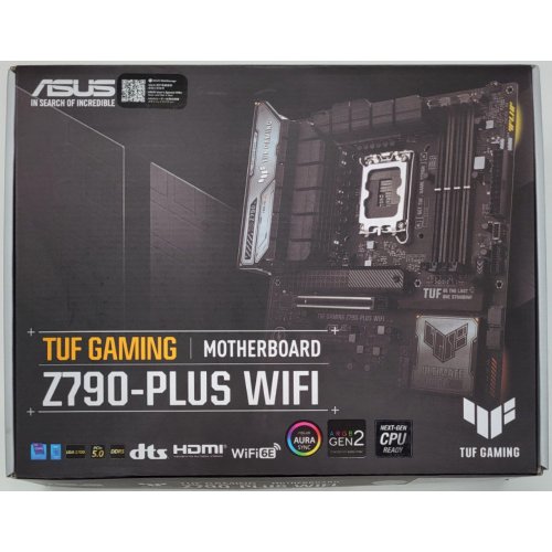Материнська плата Asus TUF GAMING Z790-PLUS WIFI (s1700, Intel Z790) (Відновлено продавцем, 820829) купити в Україні: Київ, Львів, Хмельницький, Тернопіль | Перевірка сумісності, низька ціна, відгуки, характеристики від TELEMART фото
