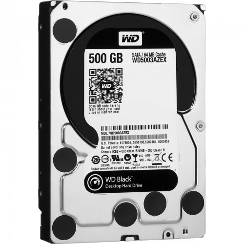 Жесткий диск Western Digital Caviar Black 500GB 64MB 3.5" (WD5003AZEX) (Восстановлено продавцом, 820836) купить в Украине: Киев, Днепр, Харьков, Одесса  | Проверка совместимости, низкая цена, отзывы, характеристики от TELEMART фото