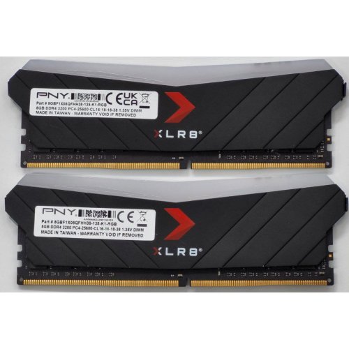Озу PNY DDR4 16GB (2x8GB) 3200Mhz (MD32GK2D4320016XRGB) (Восстановлено продавцом, 820841) купить в Украине: Киев, Днепр, Харьков, Одесса  | Проверка совместимости, низкая цена, отзывы, характеристики от TELEMART фото