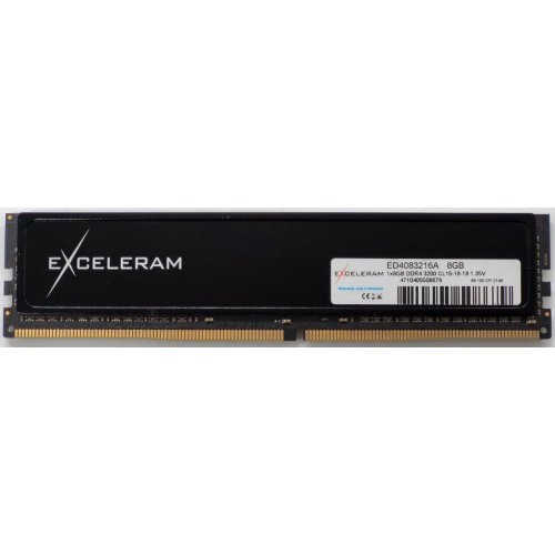 Озу Exceleram DDR4 8GB 3200Mhz Dark (ED4083216A) (Восстановлено продавцом, 820843) купить в Украине: Киев, Днепр, Харьков, Одесса  | Проверка совместимости, низкая цена, отзывы, характеристики от TELEMART фото