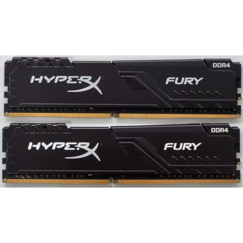 Озу HyperX DDR4 16GB (2x8GB) 3200Mhz Fury Black (HX432C16FB3K2/16) (Восстановлено продавцом, 820848) купить в Украине: Киев, Днепр, Харьков, Одесса  | Проверка совместимости, низкая цена, отзывы, характеристики от TELEMART фото