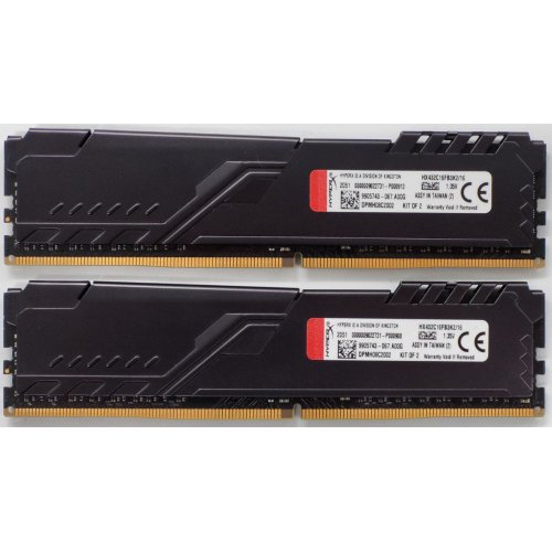 Озу HyperX DDR4 16GB (2x8GB) 3200Mhz Fury Black (HX432C16FB3K2/16) (Восстановлено продавцом, 820848) купить в Украине: Киев, Днепр, Харьков, Одесса  | Проверка совместимости, низкая цена, отзывы, характеристики от TELEMART фото