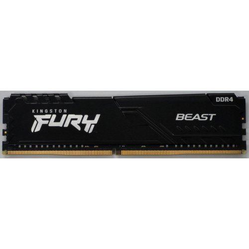 Озу Kingston DDR4 16GB 2666Mhz FURY Beast Black (KF426C16BB1/16) (Восстановлено продавцом, 820851) купить в Украине: Киев, Днепр, Харьков, Одесса  | Проверка совместимости, низкая цена, отзывы, характеристики от TELEMART фото