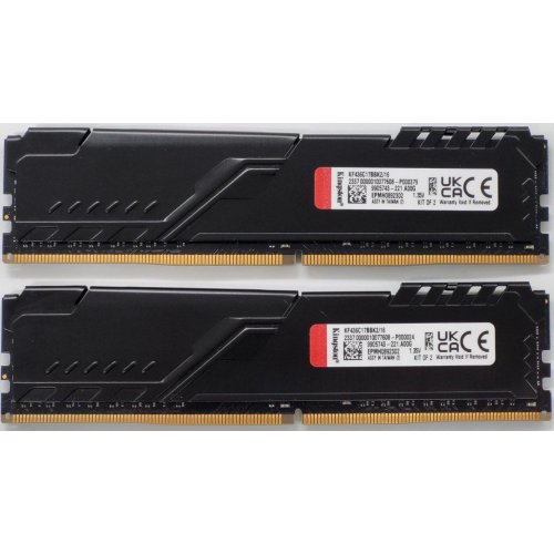 Озу Kingston DDR4 16GB (2x8GB) 3600Mhz FURY Beast Black (KF436C17BBK2/16) (Восстановлено продавцом, 820853) купить в Украине: Киев, Днепр, Харьков, Одесса  | Проверка совместимости, низкая цена, отзывы, характеристики от TELEMART фото