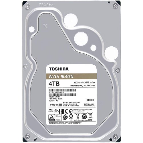 Продати Жорсткий диск Toshiba N300 4GB 128MB 7200RPM 3.5" (HDWQ140UZSVA) за Trade-In у інтернет-магазині Телемарт - Київ, Дніпро, Україна фото