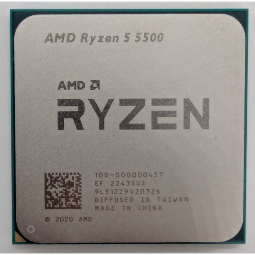 Процесор AMD Ryzen 5 5500 3.6(4.2)GHz 16MB sAM4 Box (100-100000457BOX) (Відновлено продавцем, 821045) купити в Україні: Київ, Львів, Хмельницький, Тернопіль | Перевірка сумісності, низька ціна, відгуки, характеристики від TELEMART фото