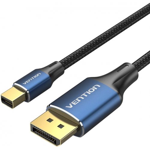 Кабель Vention Mini DisplayPort to DisplayPort v1.4 1.5m (HCFLG) Blue купити в Україні: Київ, Львів, Хмельницький, Тернопіль | Низька ціна, відгуки, характеристики від TELEMART фото
