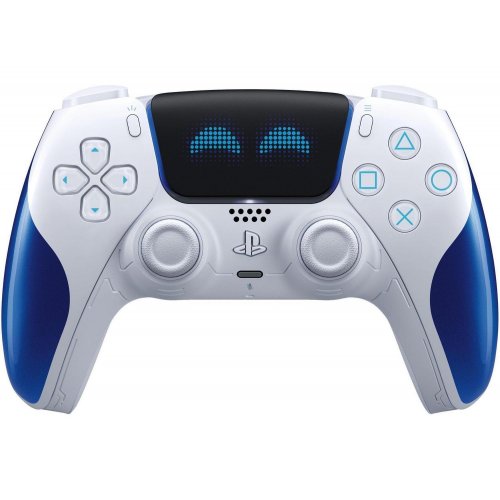 Игровой манипулятор Sony DualSense for PS5 Astro Bot Joyful Limited Edition (1000050570) White/Blue купить в Украине: Киев, Днепр, Харьков, Одесса  | Низкая цена, отзывы, характеристики от TELEMART фото 1 Игровой манипулятор Sony DualSense for PS5 Astro Bot Joyful Limited Edition (1000050570) White/Blue купить в Украине: Киев, Днепр, Харьков, Одесса  | Низкая цена, отзывы, характеристики от TELEMART фото