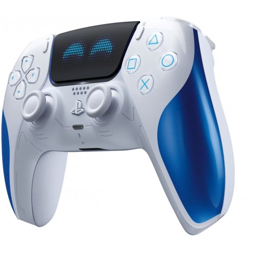 Игровой манипулятор Sony DualSense for PS5 Astro Bot Joyful Limited Edition (1000050570) White/Blue купить в Украине: Киев, Днепр, Харьков, Одесса  | Низкая цена, отзывы, характеристики от TELEMART фото 2 Игровой манипулятор Sony DualSense for PS5 Astro Bot Joyful Limited Edition (1000050570) White/Blue купить в Украине: Киев, Днепр, Харьков, Одесса  | Низкая цена, отзывы, характеристики от TELEMART фото