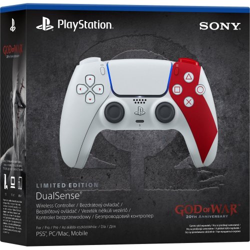 Игровой манипулятор Sony DualSense for PS5 God of War 20th Anniversary Limited Edition (1000048626) White/Red купить в Украине: Киев, Днепр, Харьков, Одесса  | Низкая цена, отзывы, характеристики от TELEMART фото 3 Игровой манипулятор Sony DualSense for PS5 God of War 20th Anniversary Limited Edition (1000048626) White/Red купить в Украине: Киев, Днепр, Харьков, Одесса  | Низкая цена, отзывы, характеристики от TELEMART фото