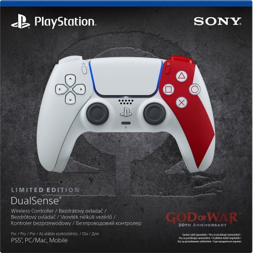 Игровой манипулятор Sony DualSense for PS5 God of War 20th Anniversary Limited Edition (1000048626) White/Red купить в Украине: Киев, Днепр, Харьков, Одесса  | Низкая цена, отзывы, характеристики от TELEMART фото 4 Игровой манипулятор Sony DualSense for PS5 God of War 20th Anniversary Limited Edition (1000048626) White/Red купить в Украине: Киев, Днепр, Харьков, Одесса  | Низкая цена, отзывы, характеристики от TELEMART фото
