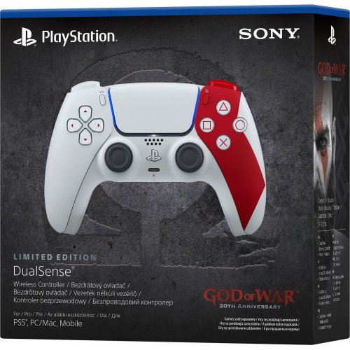 Игровой манипулятор Sony DualSense for PS5 God of War 20th Anniversary Limited Edition (1000048626) White/Red купить в Украине: Киев, Днепр, Харьков, Одесса  | Низкая цена, отзывы, характеристики от TELEMART фото 5 Игровой манипулятор Sony DualSense for PS5 God of War 20th Anniversary Limited Edition (1000048626) White/Red купить в Украине: Киев, Днепр, Харьков, Одесса  | Низкая цена, отзывы, характеристики от TELEMART фото