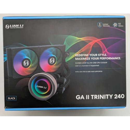 Готова сво Lian Li Galahad II Trinity AIO 240 (G89.GA2T24B.00) Black (Відновлено продавцем, 821329) купити в Україні: Київ, Львів, Хмельницький, Тернопіль | Перевірка сумісності, низька ціна, відгуки, характеристики від TELEMART фото