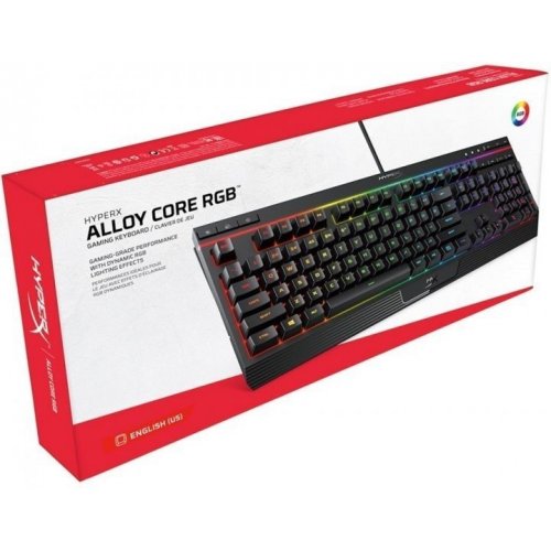Уценка клавиатура HyperX Alloy Core RGB Membrane (4P4F5AA) Black (Вскрытая упаковка, 821337) купить в Украине: Киев, Днепр, Харьков, Одесса  | Низкая цена, отзывы, характеристики от TELEMART фото