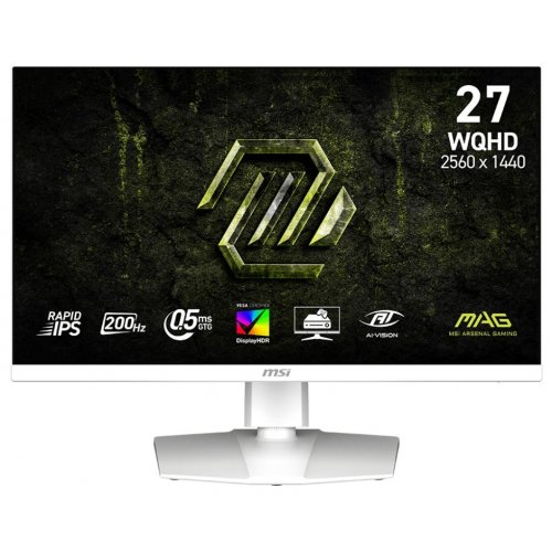 Монитор MSI 27" MAG 274QRFW E20 White купить в Украине: Киев, Днепр, Харьков, Одесса  | Низкая цена, отзывы, характеристики от TELEMART фото 1 Монитор MSI 27" MAG 274QRFW E20 White купить в Украине: Киев, Днепр, Харьков, Одесса  | Низкая цена, отзывы, характеристики от TELEMART фото
