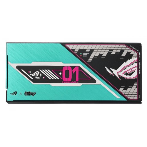 Блок питания Asus ROG Thor 1200W Platinum III Hatsune Miku Edition (90YE00V6-B0NA00) купить в Украине: Киев, Днепр, Харьков, Одесса  | Проверка совместимости, низкая цена, отзывы, характеристики от TELEMART фото 4 Блок питания Asus ROG Thor 1200W Platinum III Hatsune Miku Edition (90YE00V6-B0NA00) купить в Украине: Киев, Днепр, Харьков, Одесса  | Проверка совместимости, низкая цена, отзывы, характеристики от TELEMART фото