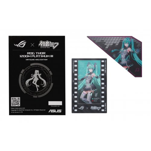 Блок питания Asus ROG Thor 1200W Platinum III Hatsune Miku Edition (90YE00V6-B0NA00) купить в Украине: Киев, Днепр, Харьков, Одесса  | Проверка совместимости, низкая цена, отзывы, характеристики от TELEMART фото 10 Блок питания Asus ROG Thor 1200W Platinum III Hatsune Miku Edition (90YE00V6-B0NA00) купить в Украине: Киев, Днепр, Харьков, Одесса  | Проверка совместимости, низкая цена, отзывы, характеристики от TELEMART фото