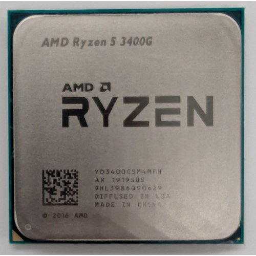 Процесор AMD Ryzen 5 3400G 3.7(4.2)GHz 4MB sAM4 Tray (YD3400C5M4MFH) (Відновлено продавцем, 821581) купити в Україні: Київ, Львів, Хмельницький, Тернопіль | Перевірка сумісності, низька ціна, відгуки, характеристики від TELEMART фото